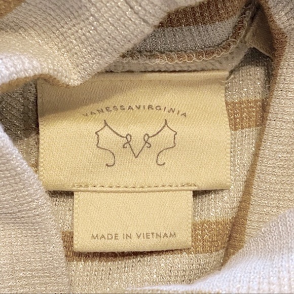 Anthropologie Vanessa Virginia Striped Turtleneck Tunic Size Small OB747083 - Picture 10 of 13